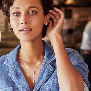 Kendra Scott Y Necklace in Rose Gold